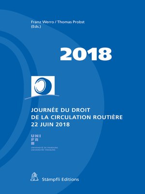 cover image of Journée du droit de la circulation routière 22 juin 2018